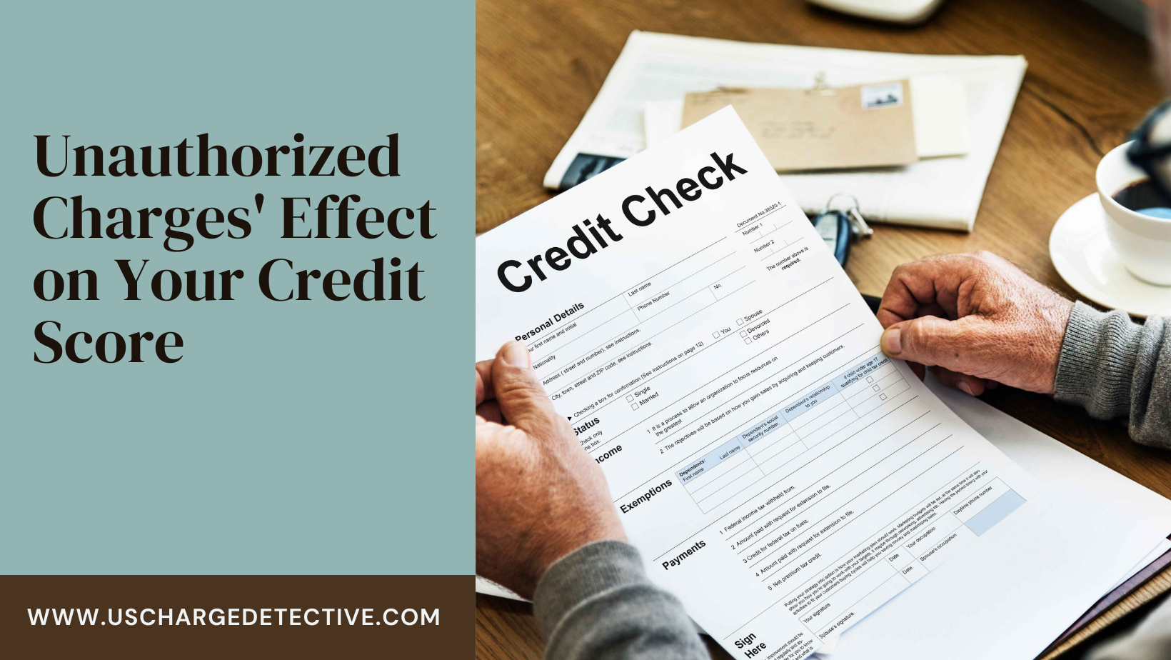 Unauthorized charges' effect on your credit score