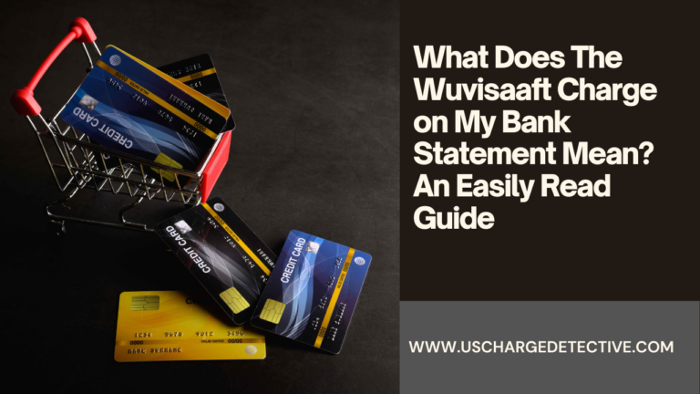 What does the wuvisaaft charge on my bank statement mean? An easily read guide