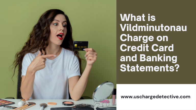 What is vildminutonau charge on credit card and banking statements?