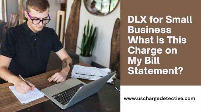 Dlx for small business what is this charge on my bill statement?