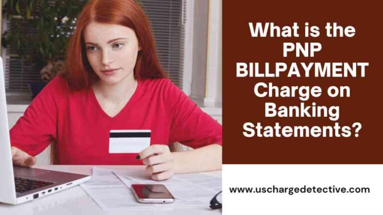 What is the pnp billpayment charge on banking statements?