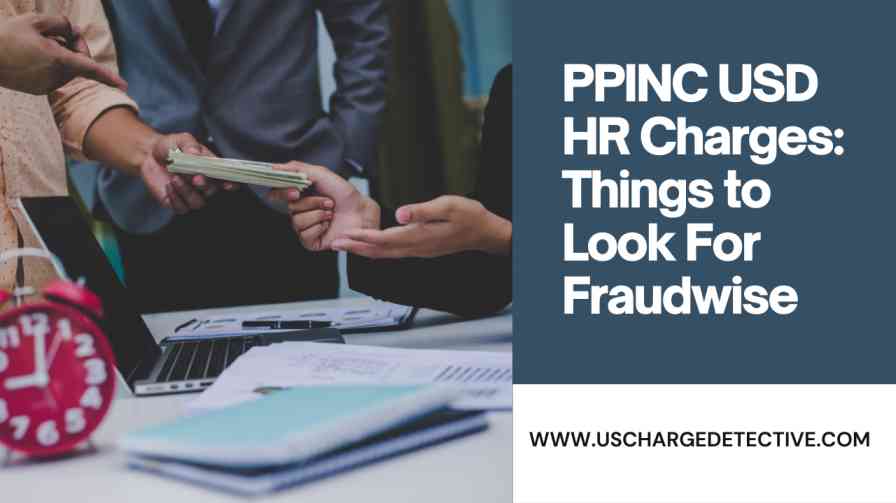 Ppinc usd hr charges: things to look for fraudwise