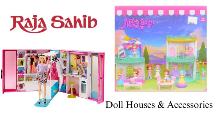 Tiny world of colours with dreamy doll houses